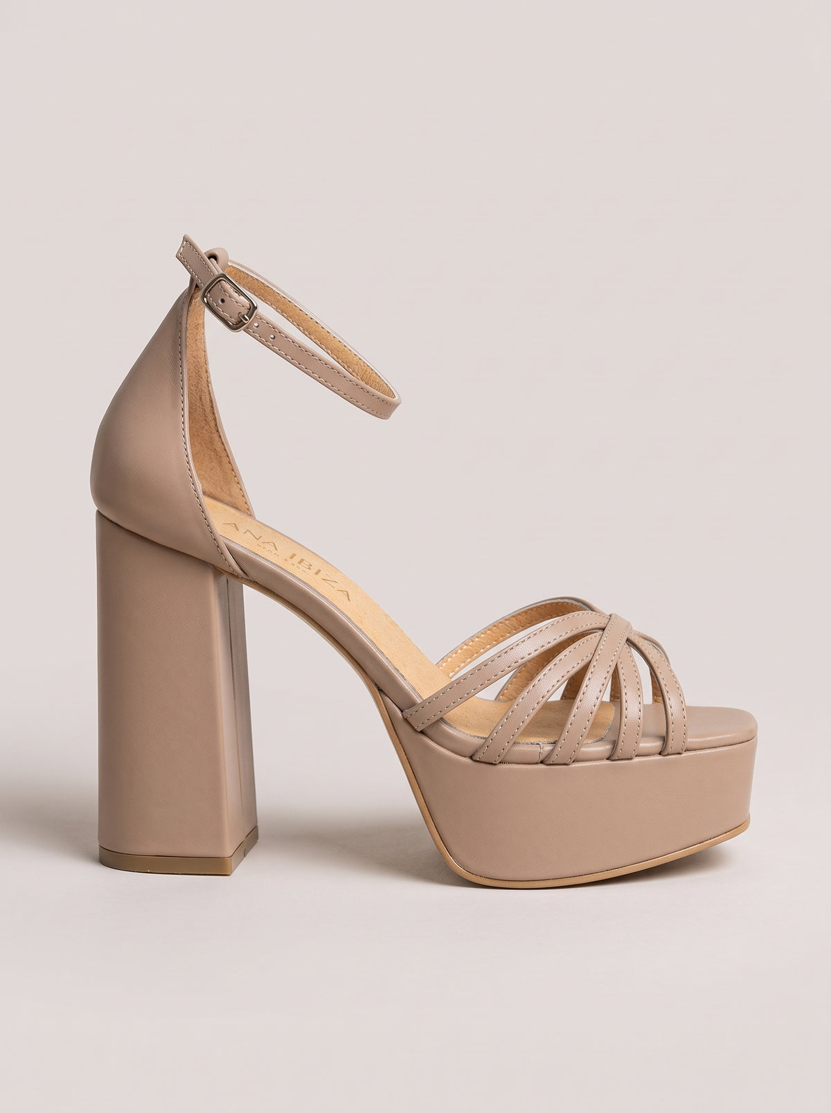 Rosana™ - Sandalias de Tacón Ancho con Plataforma Nude