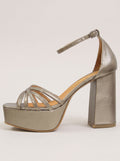 Rosana™ - Sandalias de Tacón Ancho con Plataforma Seda