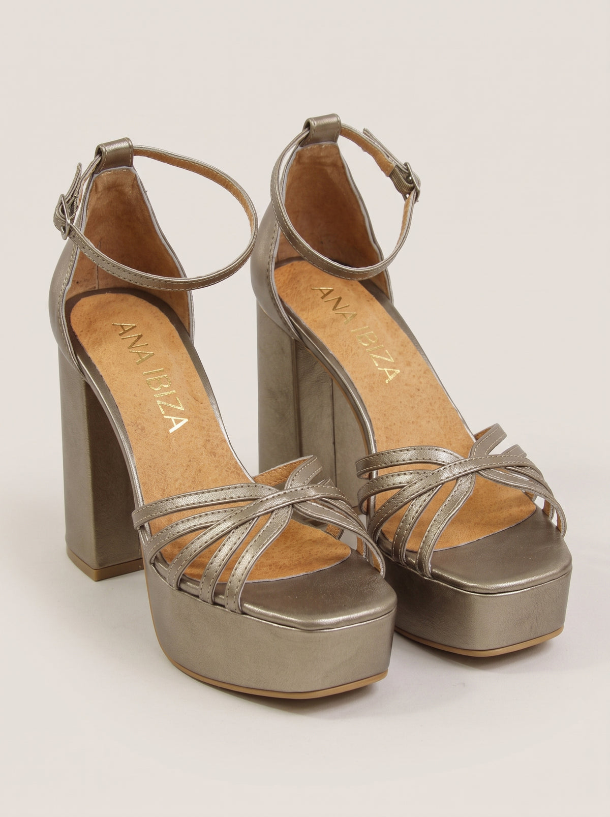 Rosana™ - Sandalias de Tacón Ancho con Plataforma Seda