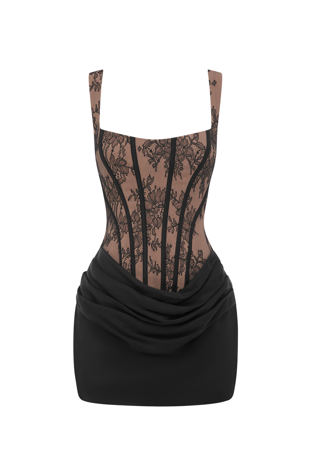 Cornelia™ negro de encaje: vestido corto para una cena, foto 5