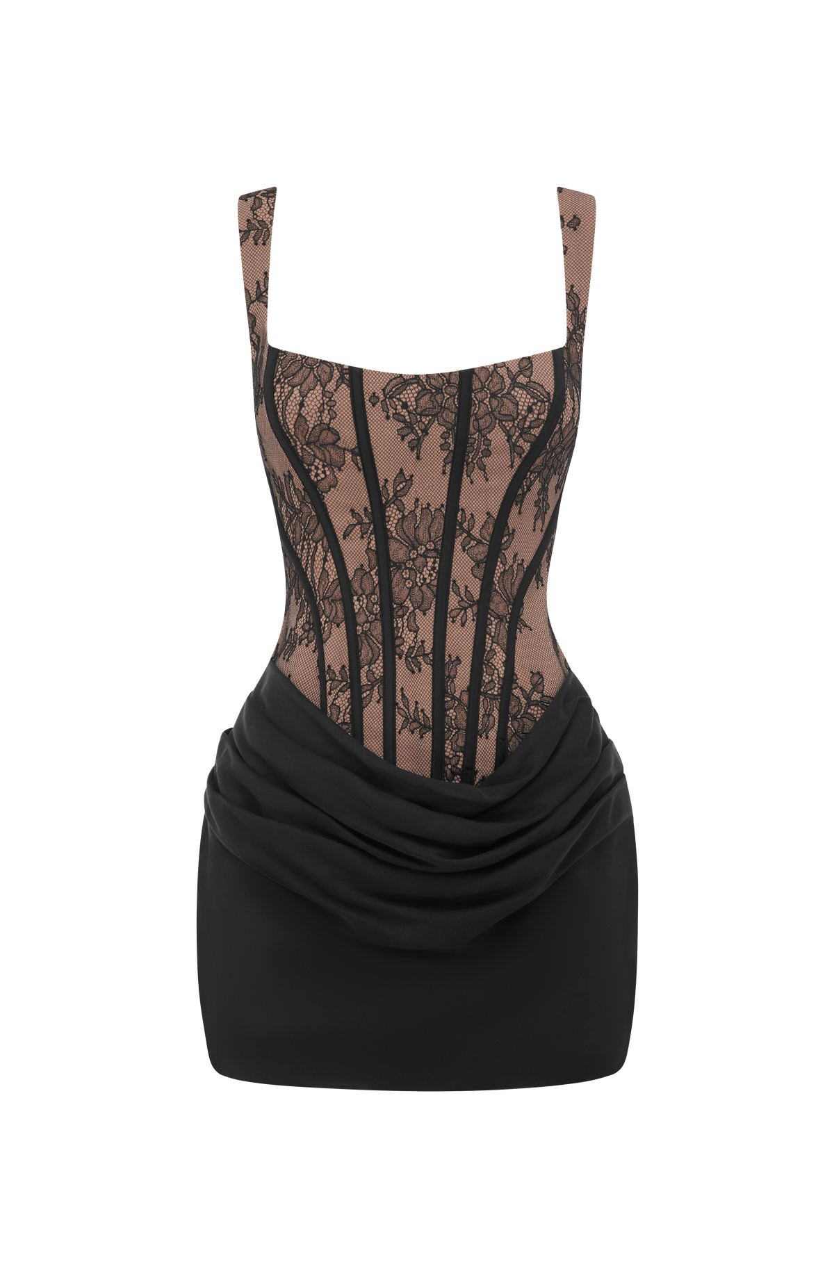 Cornelia™ negro de encaje: vestido corto para una cena, foto 5