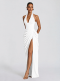 Vestido blanco largo de chifón para preboda o evento - Anna™ Ana Ibiza