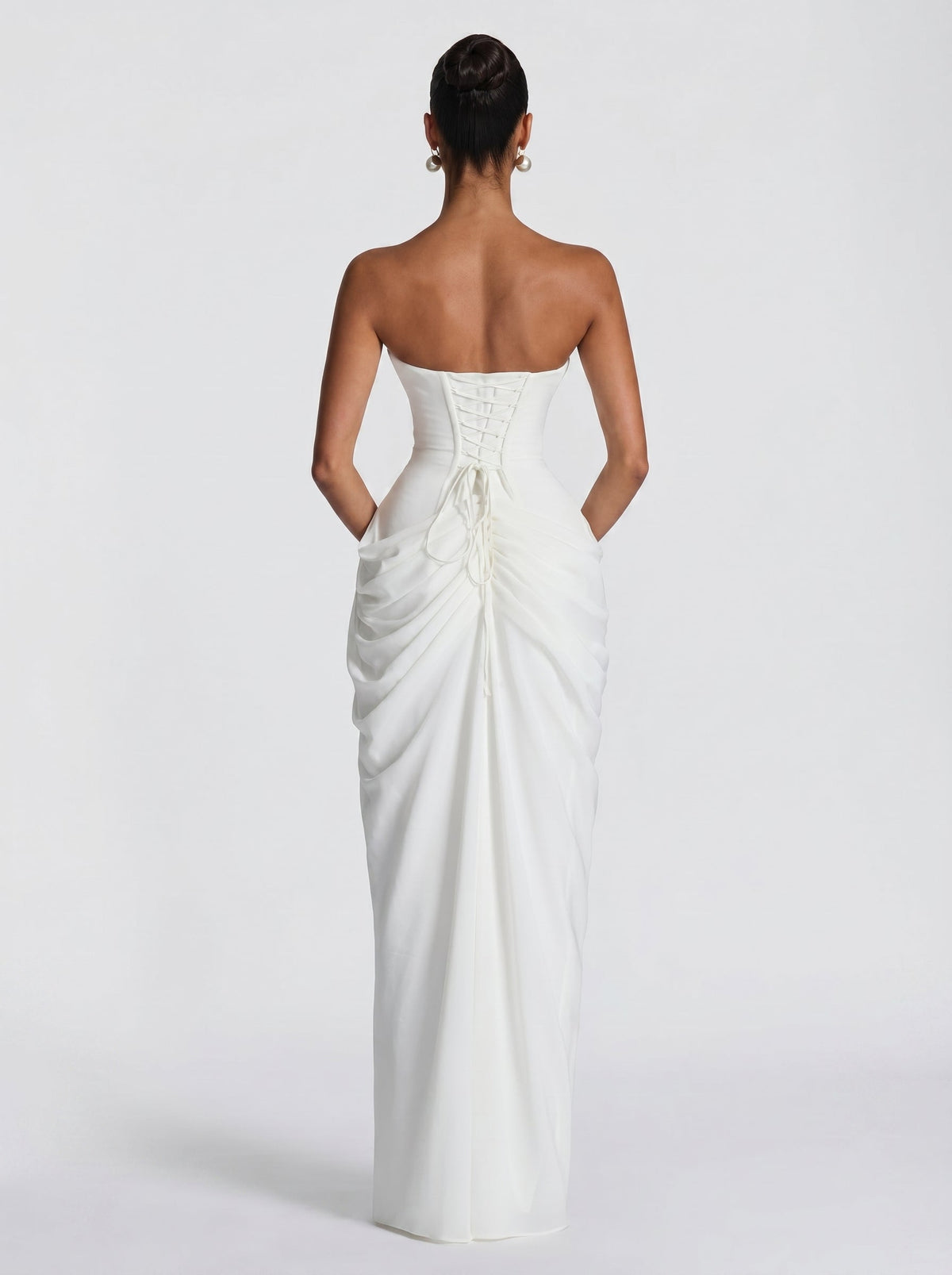 Cyra™ marfil: vestido largo para una graduación, foto 5