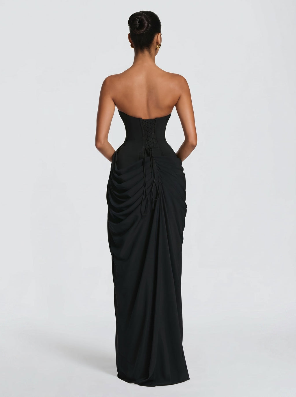 Cyra™ negro: vestido largo para una boda de noche, foto 5