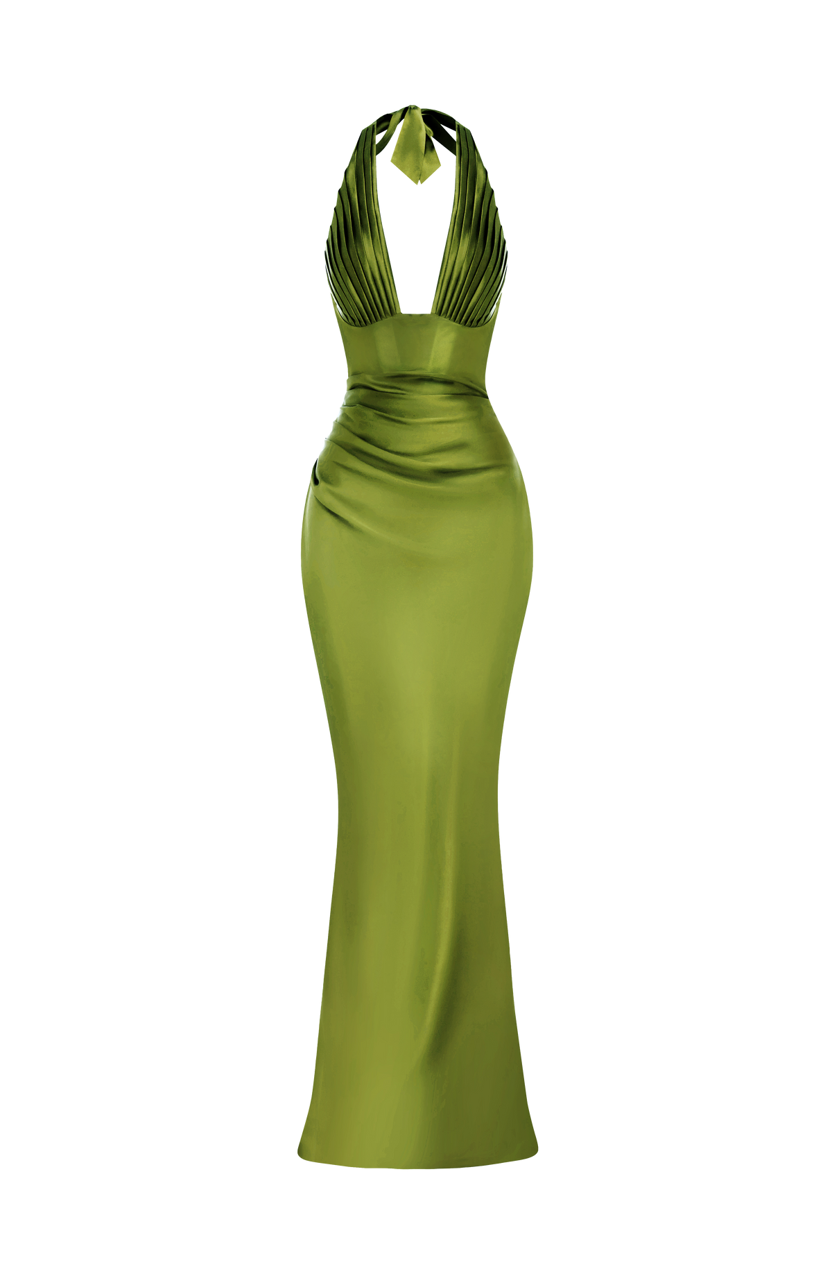 Vestido Elena™ oliva con corsé, foto 7
