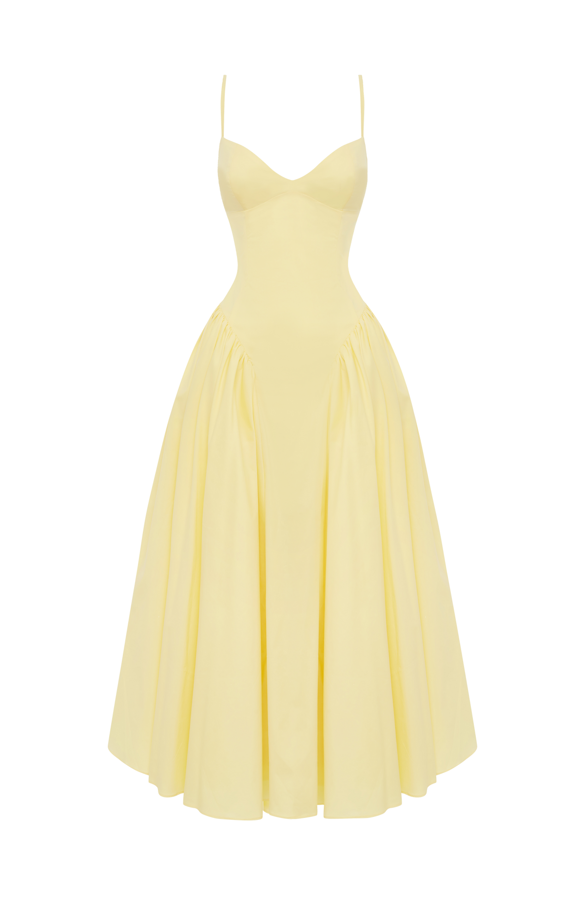 Vestido Emma™ amarillo limón con corsé, foto 9