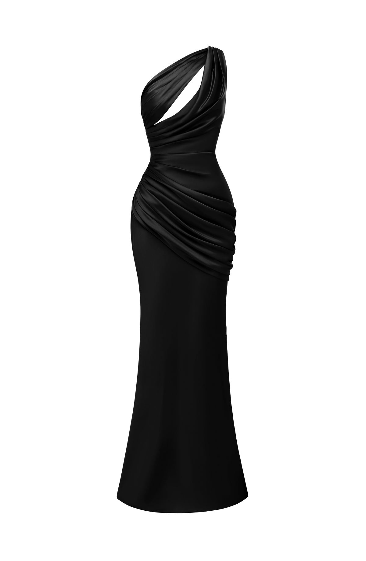 Vestido Elvira™ negro con un solo hombro, foto 9