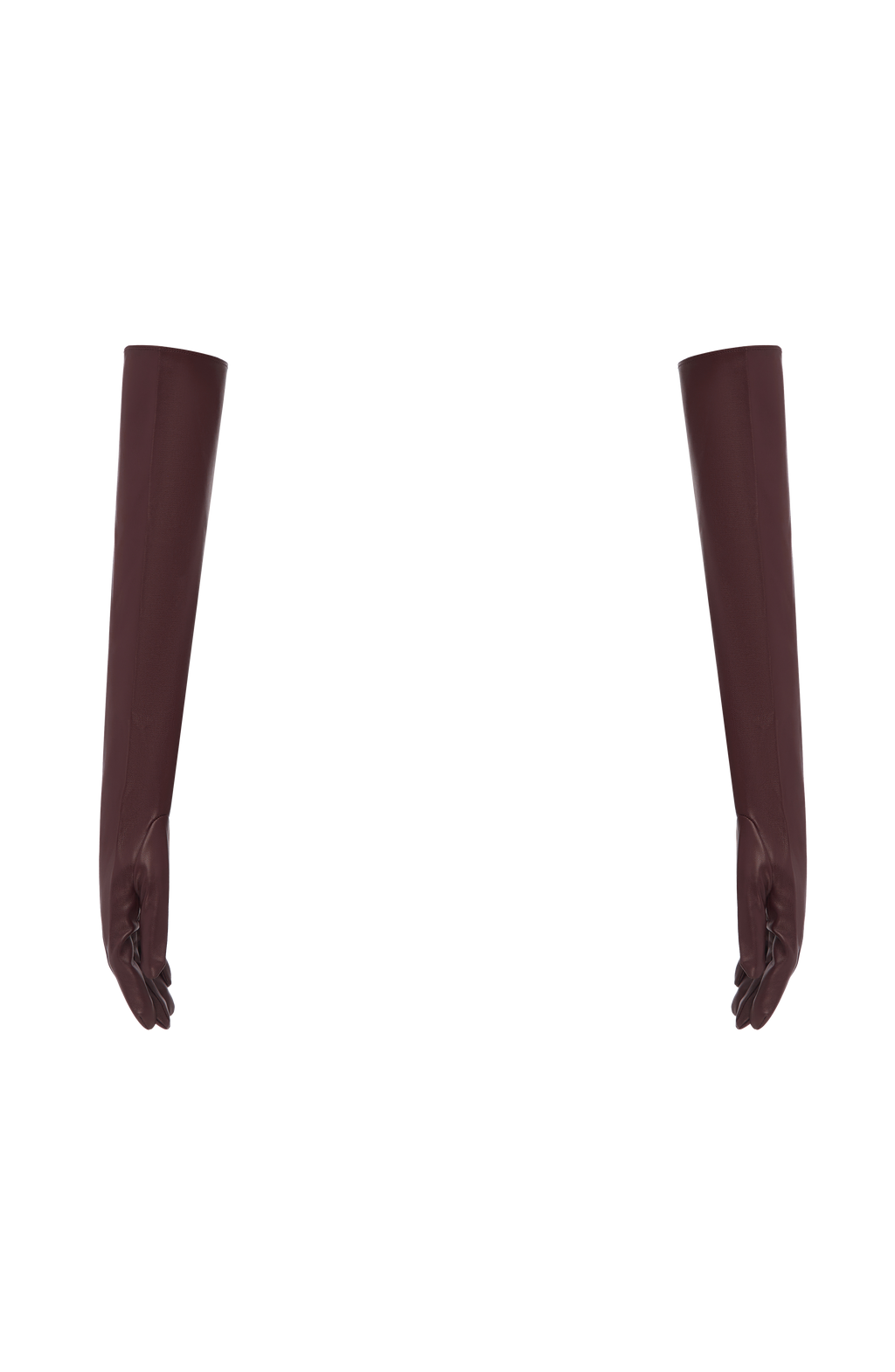 Francisca™ - Guantes Largos de Polipiel Morado