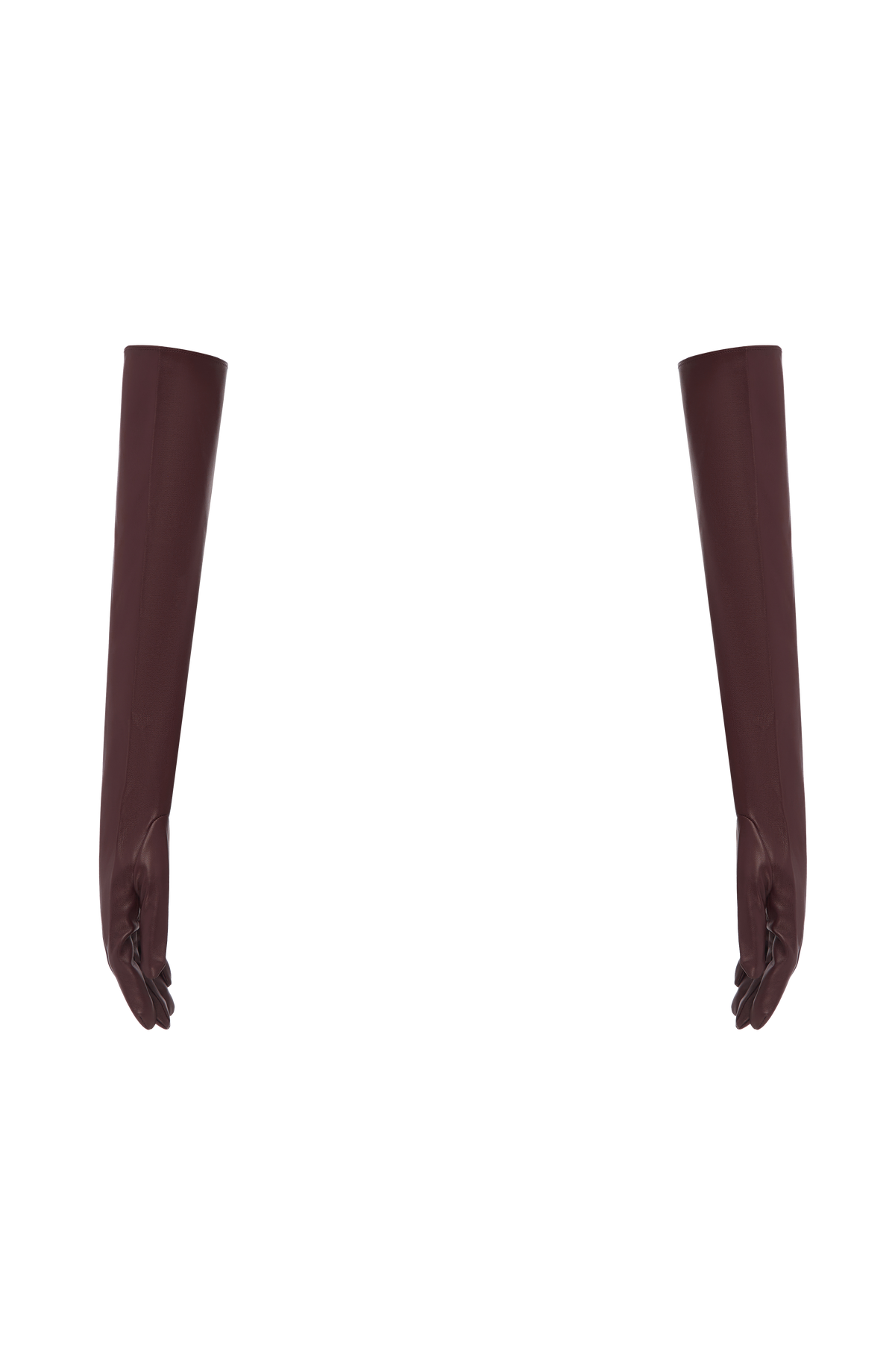 Francisca™ - Guantes Largos de Polipiel Morado