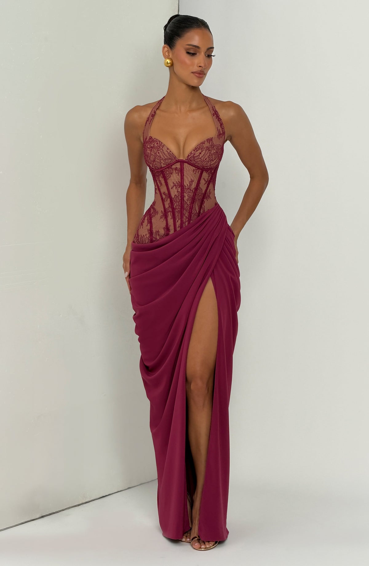Vestido Beatriz™ morado con corsé, foto 13