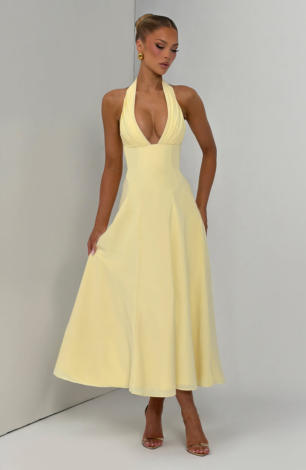Vestido Helena™ amarillo limón con corsé, foto 7
