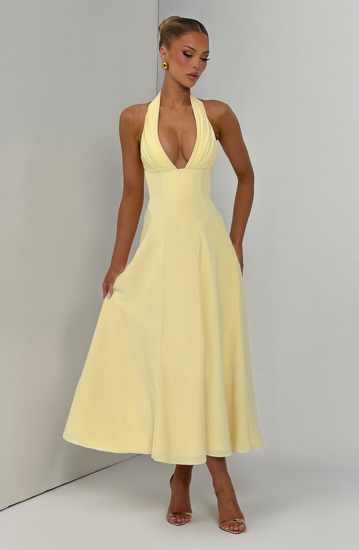 Vestido Helena™ amarillo limón con corsé, foto 7