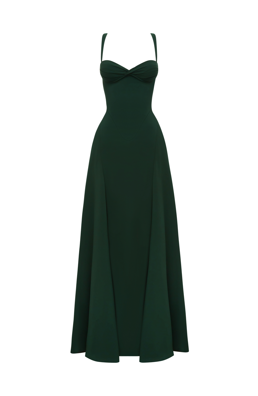 Irene™ - Vestido Largo de Chifón Esmeralda