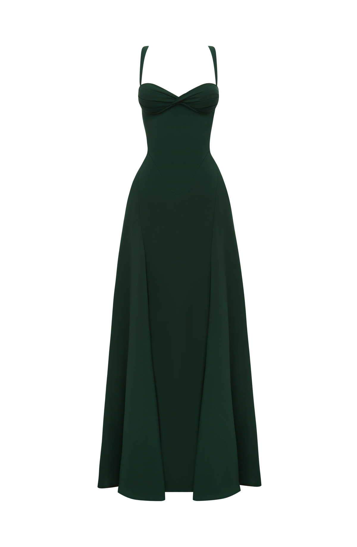 Irene™ - Vestido Largo de Chifón Esmeralda