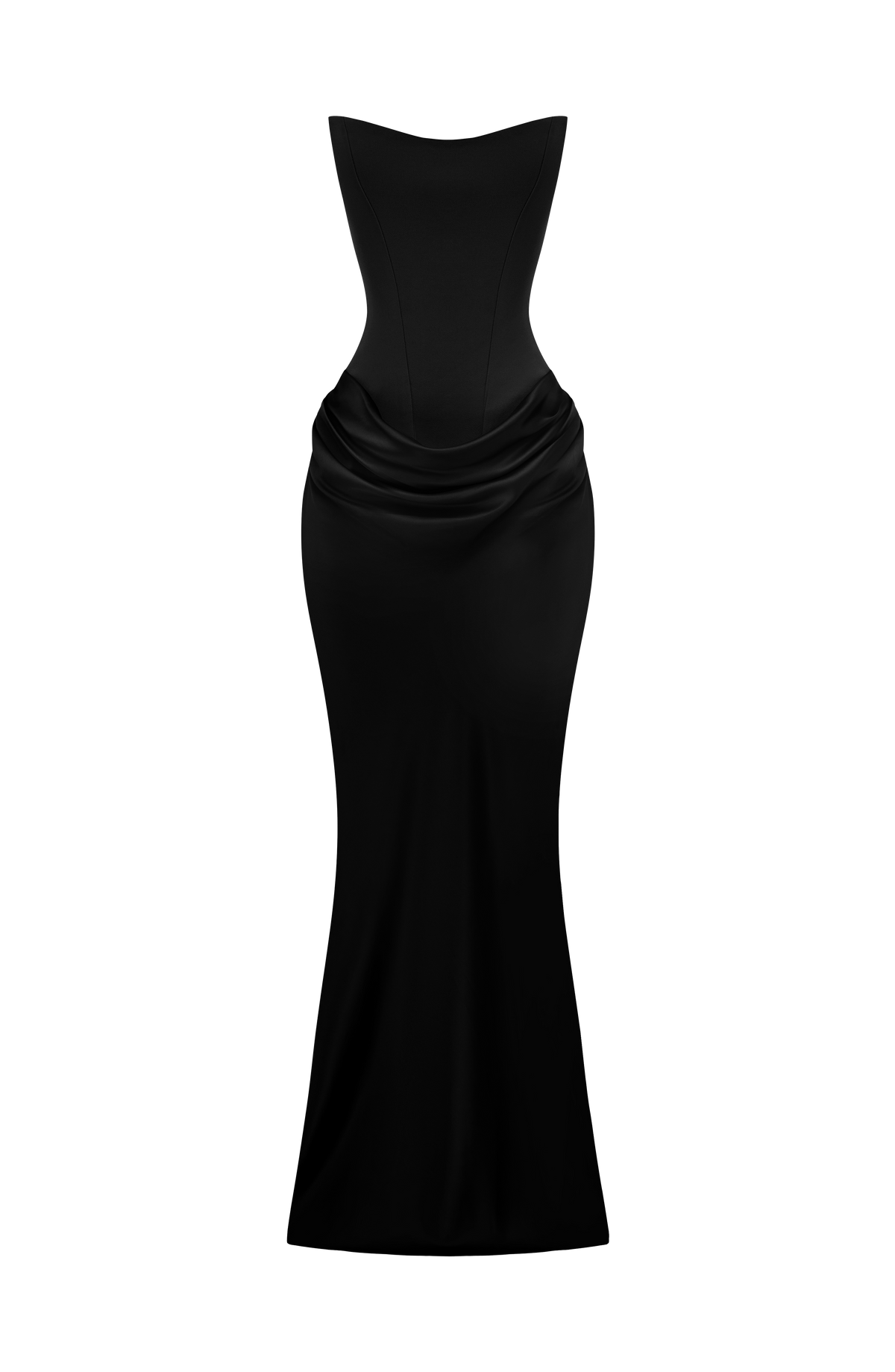 Vestido Marta™ negro con escote drapeado, foto 11
