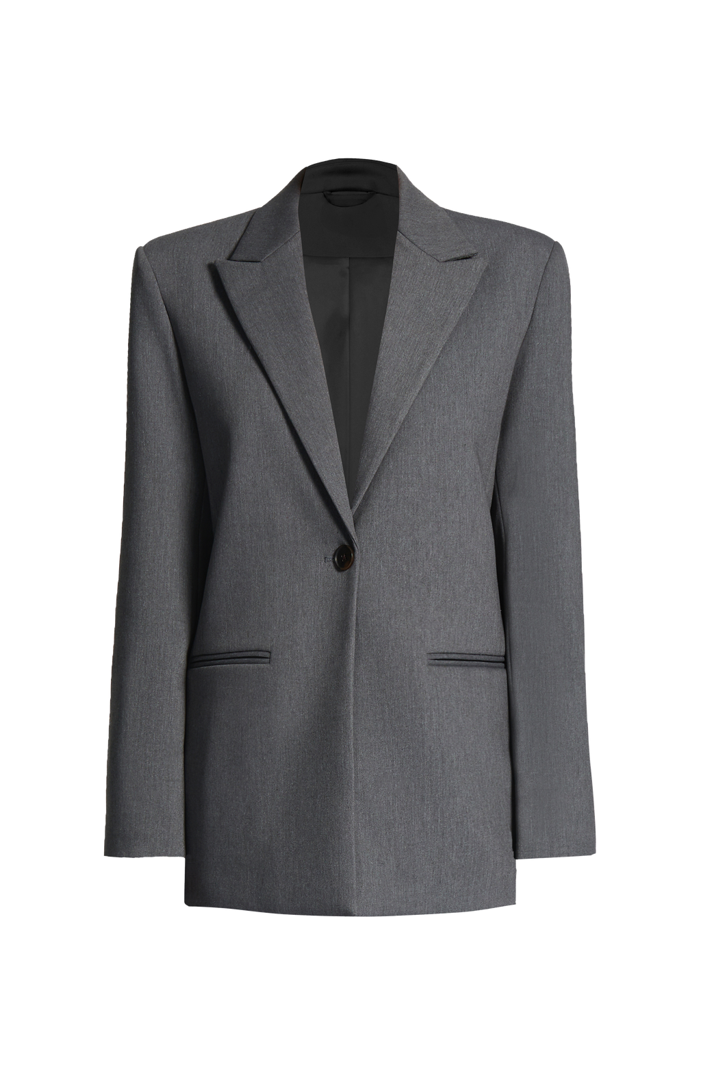 Regina™ - Blazer Oversize Gris Jaspeado