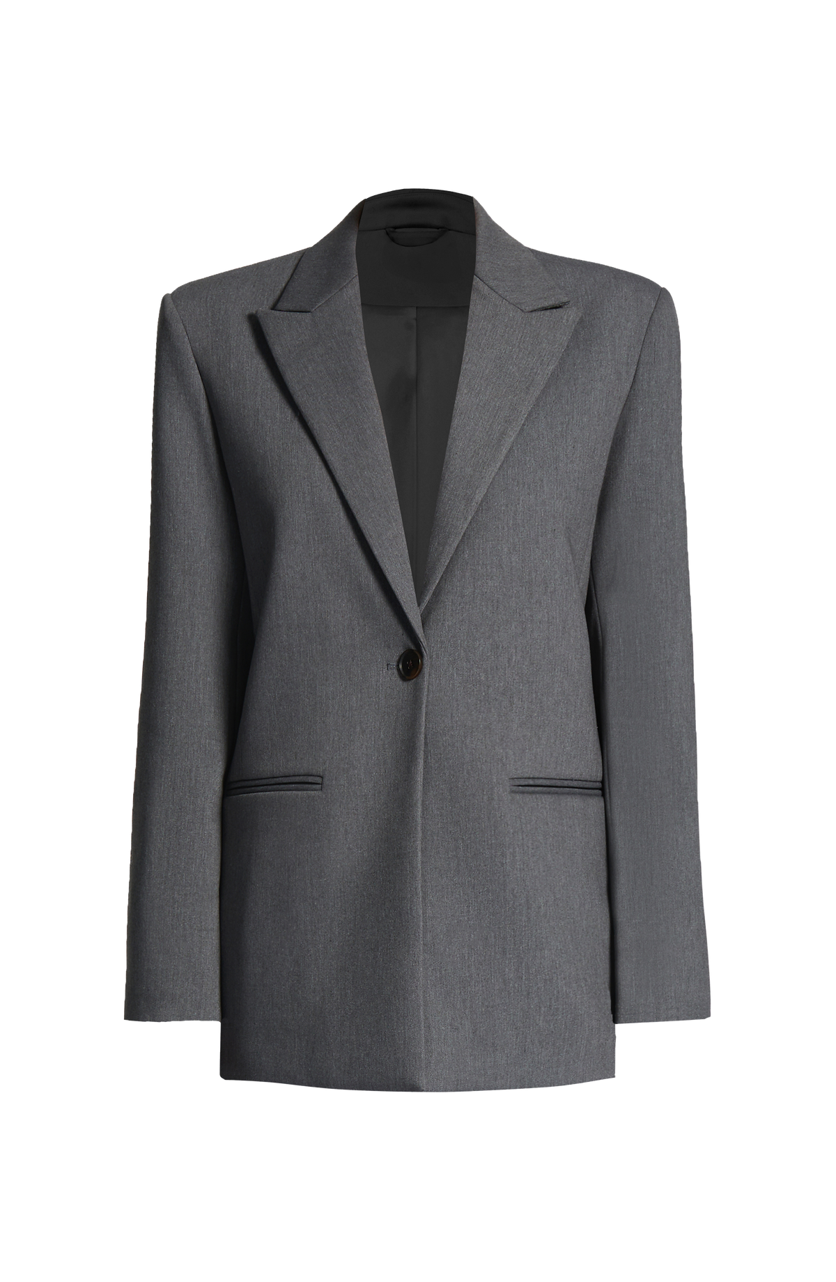 Regina™ - Blazer Oversize Gris Jaspeado