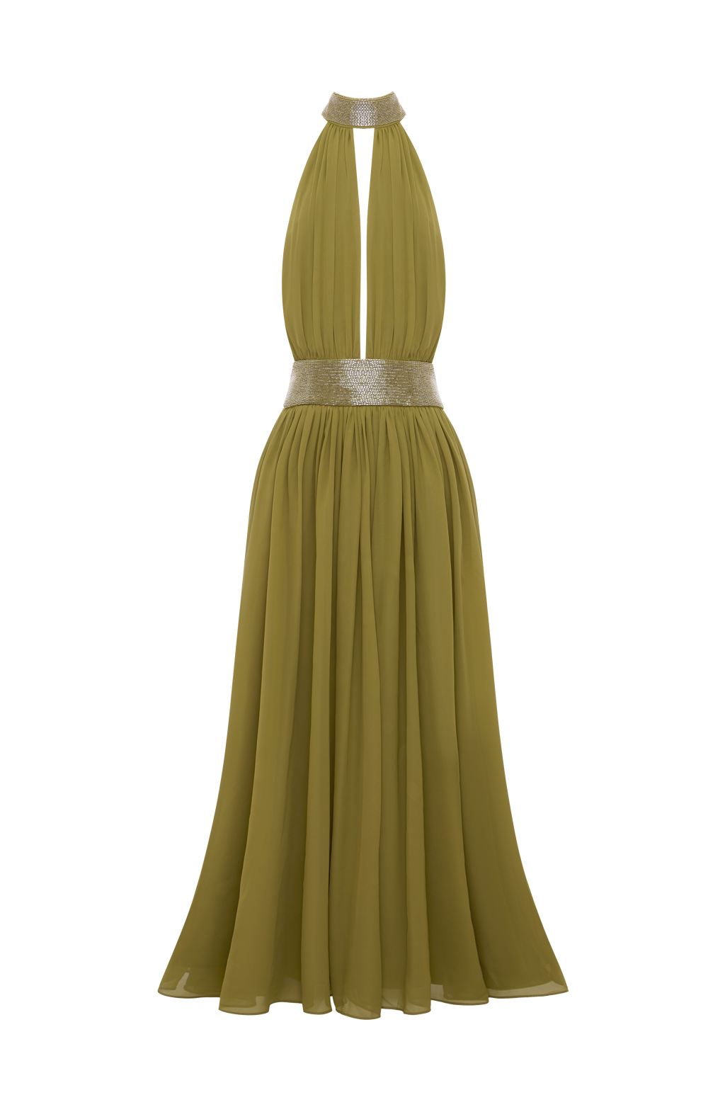 Vestido Rosalina™ oliva con pedrería, foto 13