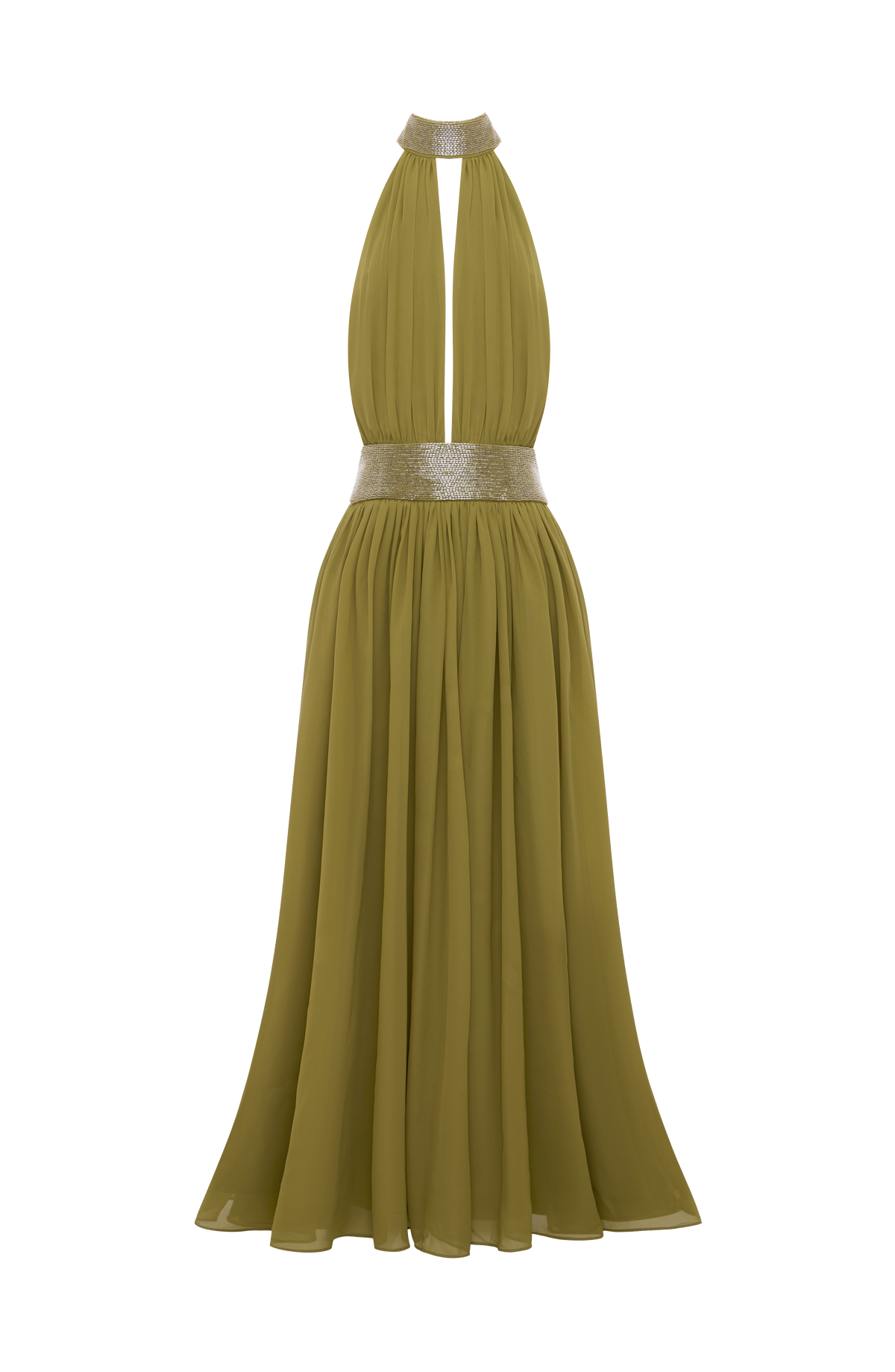Vestido Rosalina™ oliva con pedrería, foto 13