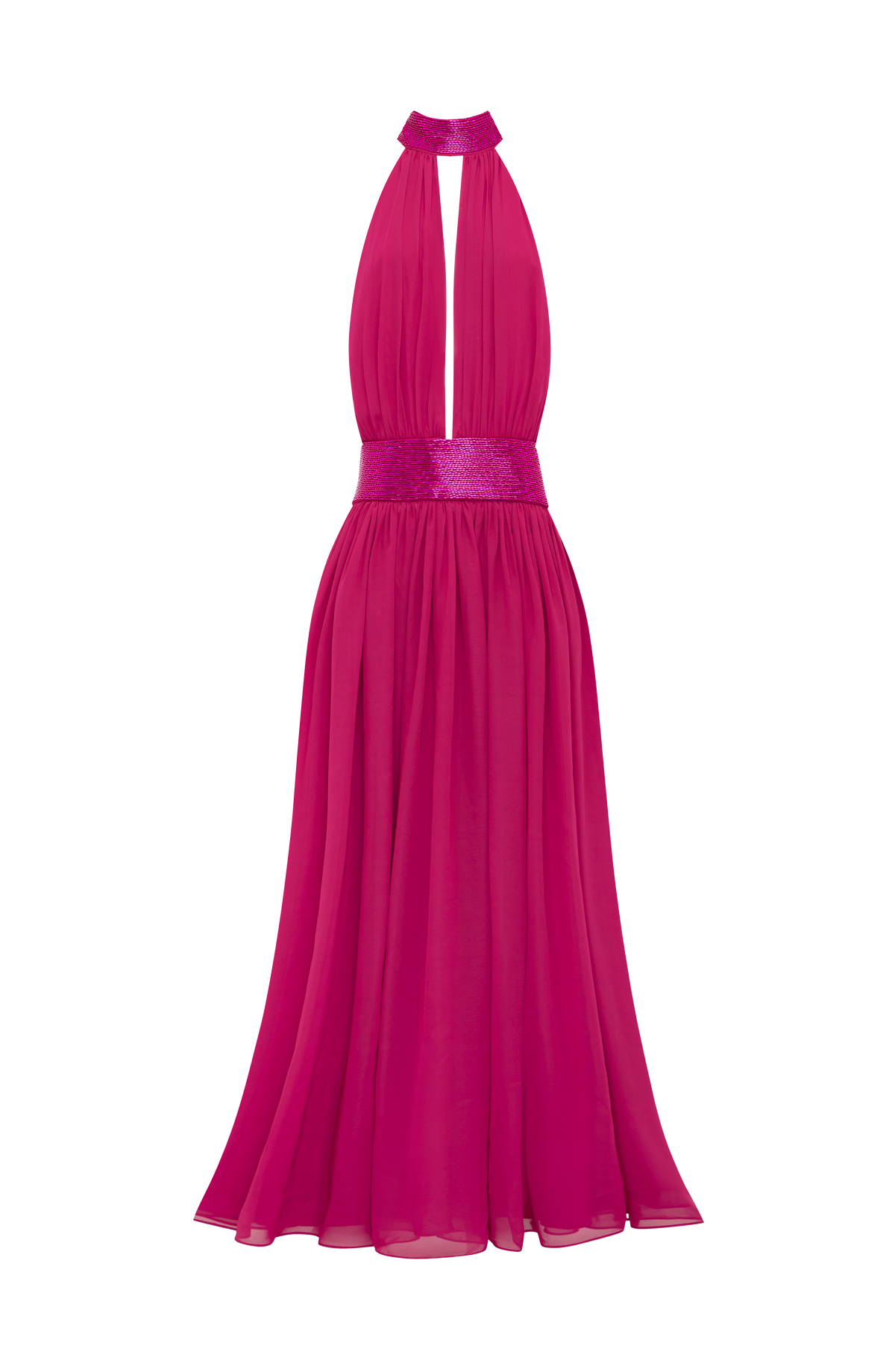Vestido Rosalina™ frambuesa con escote en V, foto 11