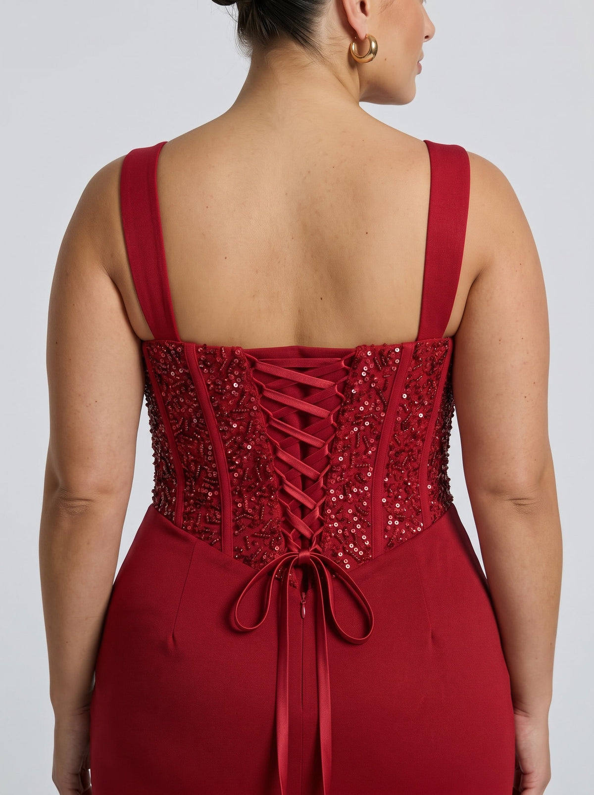 Vestido Nai™ rojo con abertura en la pierna, foto 7
