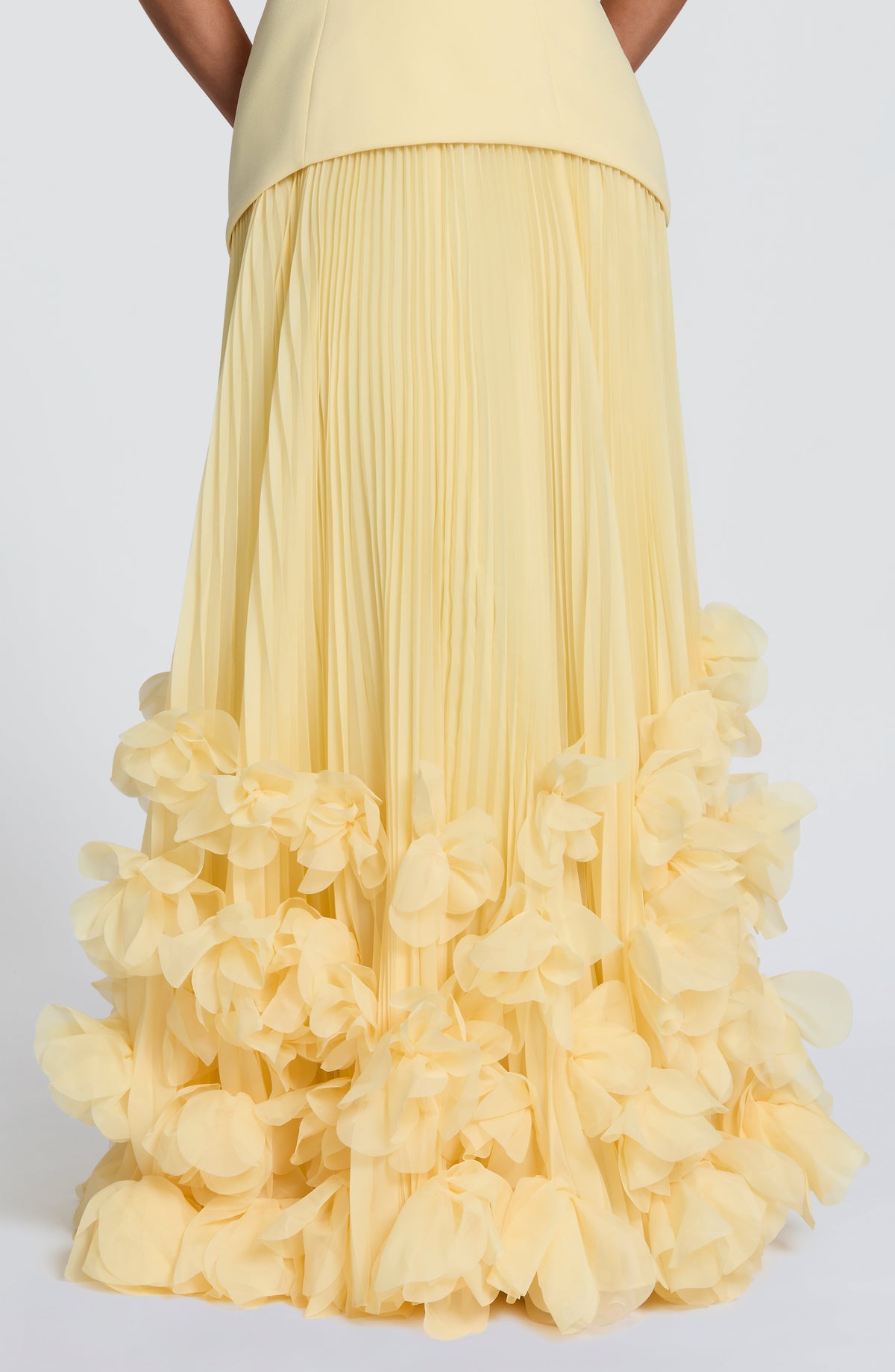 Vestido Serena™ amarillo limón con palabra de honor, foto 9