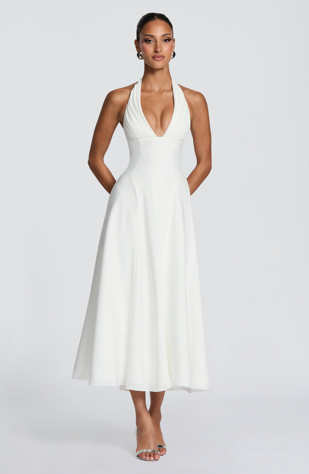 Helena™ marfil: vestido midi para una graduación, foto 5