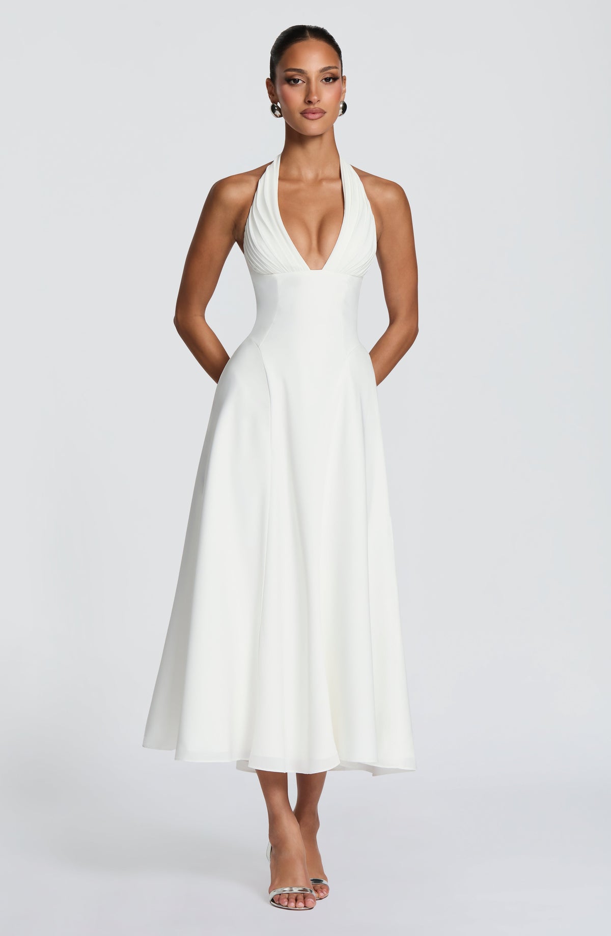 Helena™ marfil: vestido midi para una graduación, foto 5