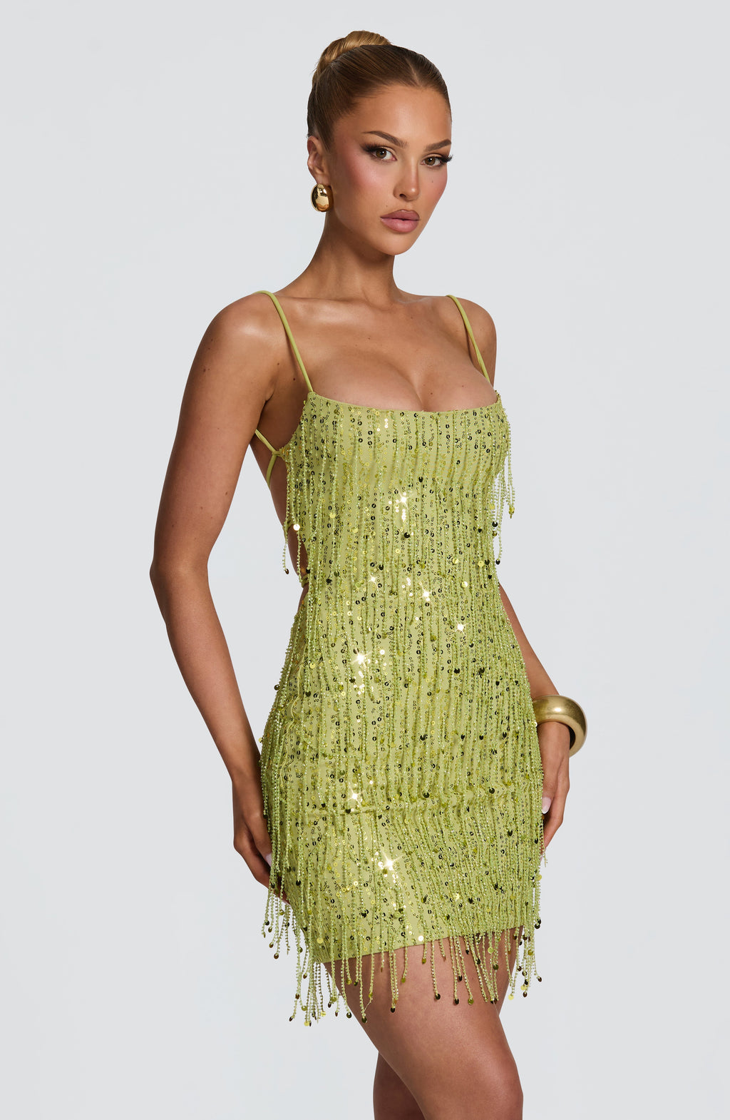 Vestido Blanca™ oliva con espalda al aire, foto 7
