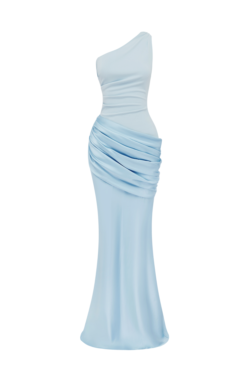 Vestido Sabina™ azul glaciar con un solo hombro, foto 7