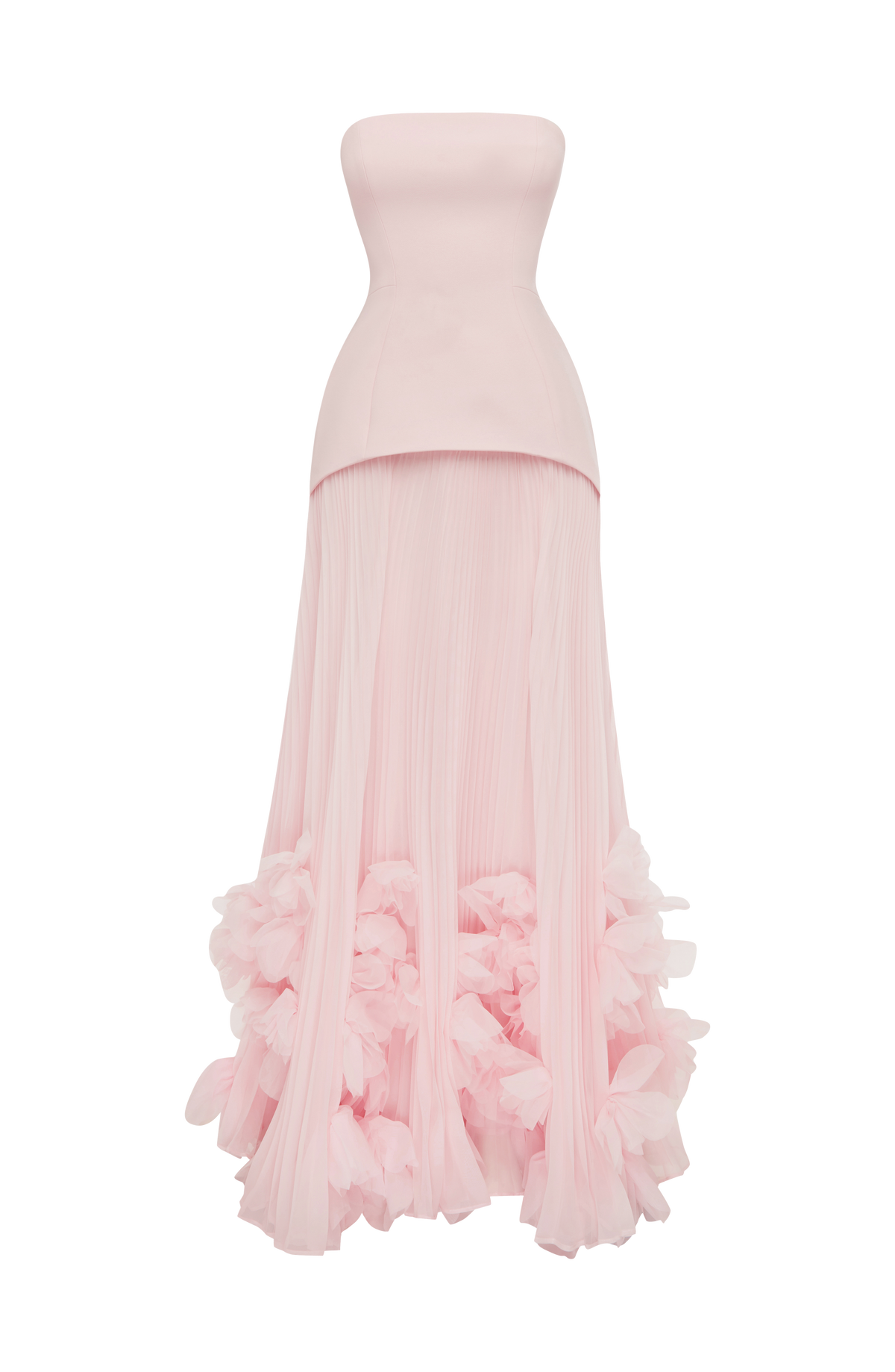 Serafina™ - Vestido Largo con Apliques Rosa Empolvado