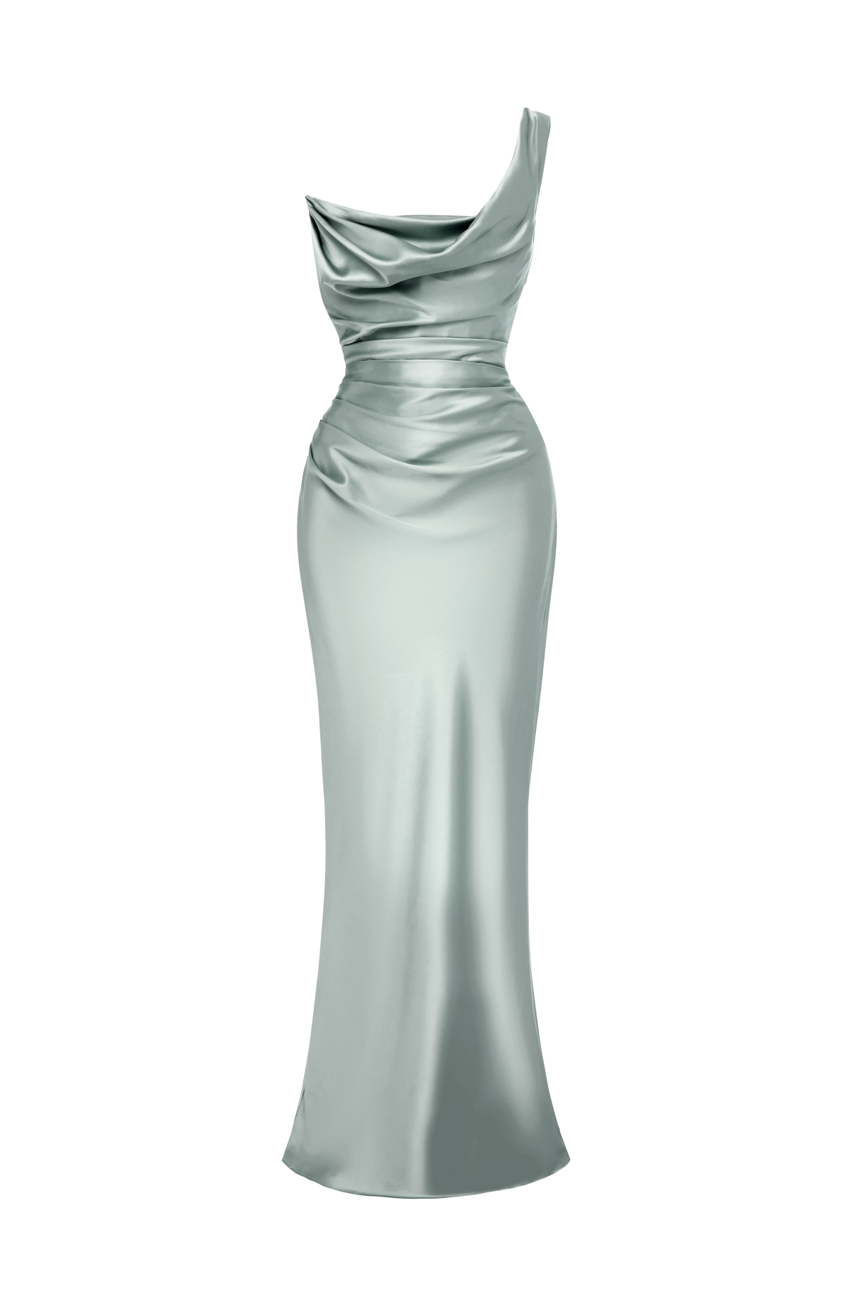 Vestido Talía™ verde salvia con escote drapeado, foto 9