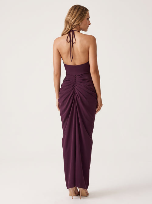 Vestido Adela Ciruela – espalda
