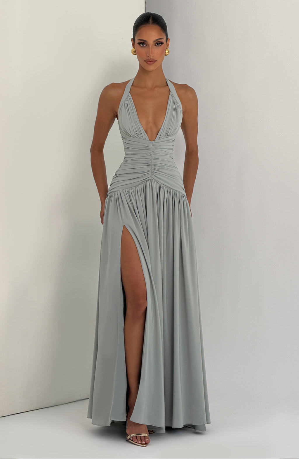 Vestido Amaia™ verde salvia con corsé, foto 7