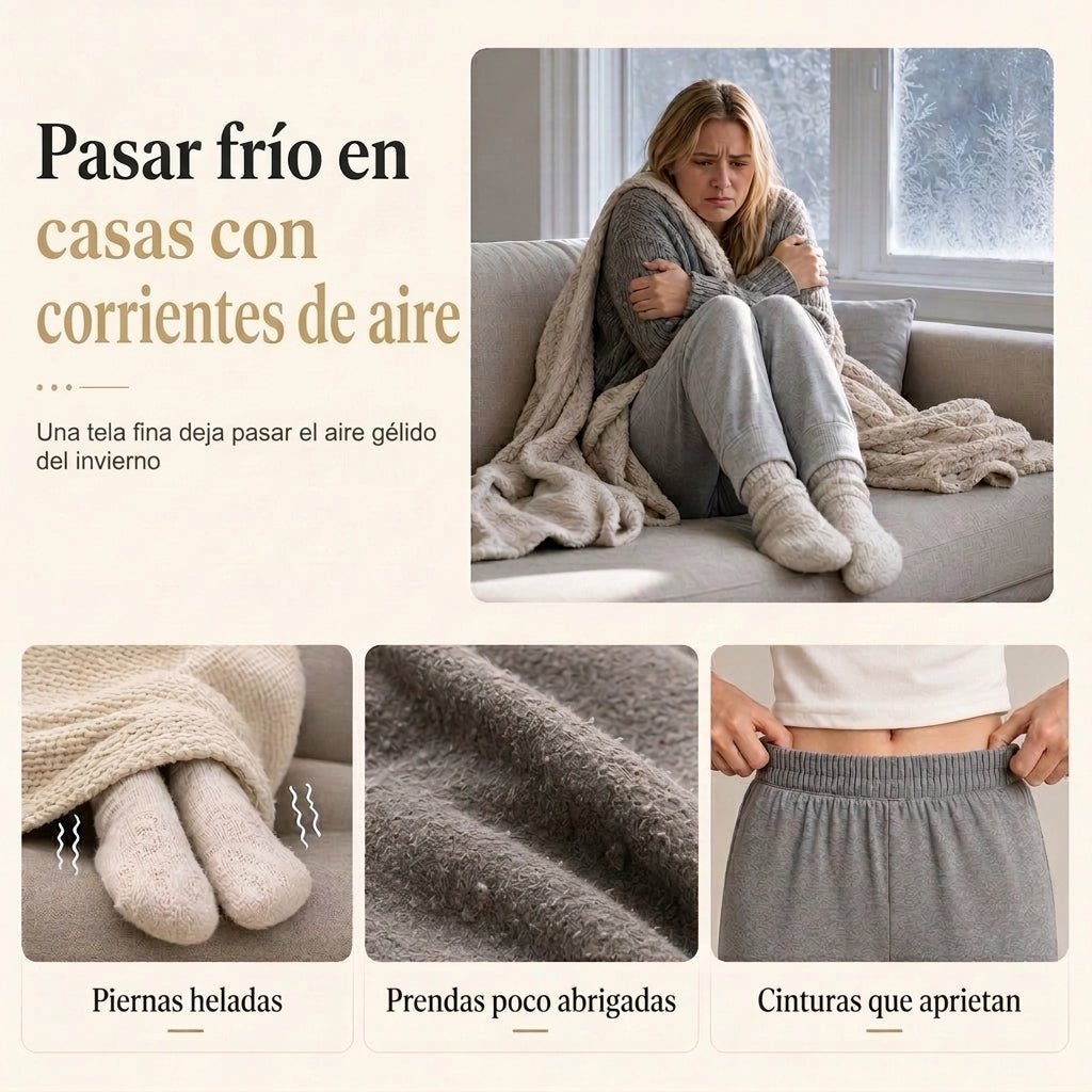 Pantalón térmico Aroa™ para no pasar frío en casas con corrientes de aire