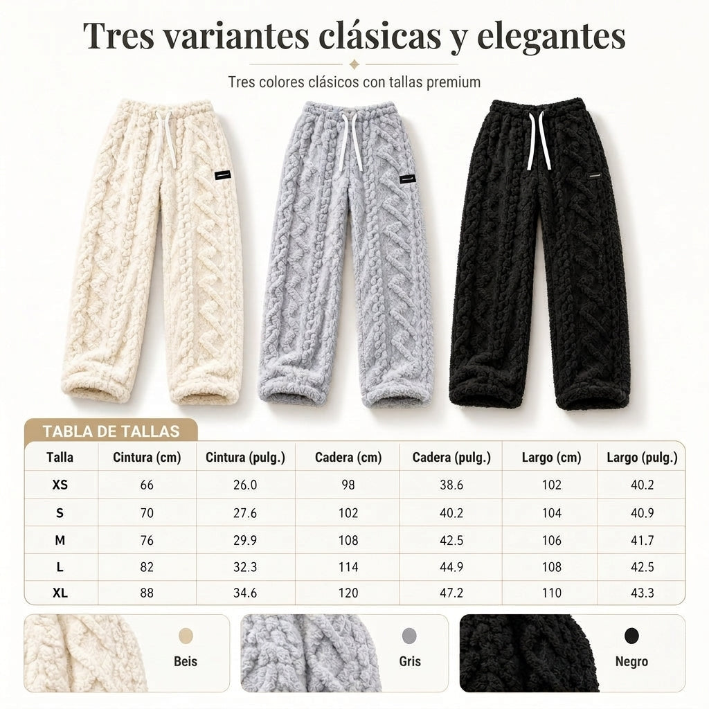 Pantalón Aroa™ en negro, gris y beis con tabla de tallas