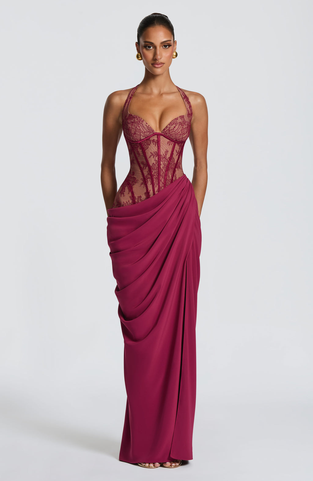 Vestido Beatriz™ morado con corsé, foto 7