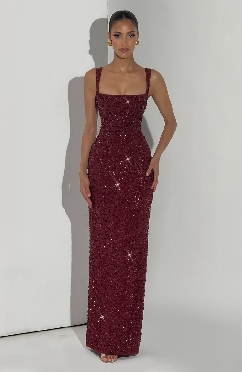 Look para una boda de noche: vestido Carlota™ en burdeos, foto 6