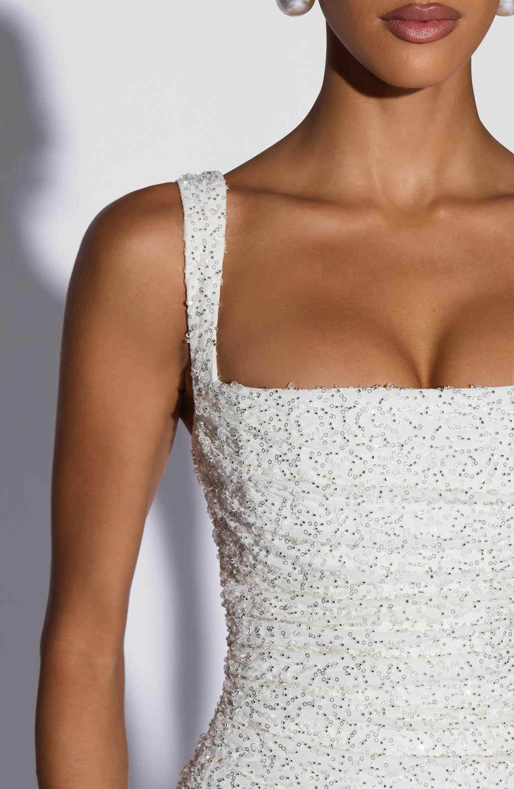 Vestido Carlota™ marfil con corsé, foto 7