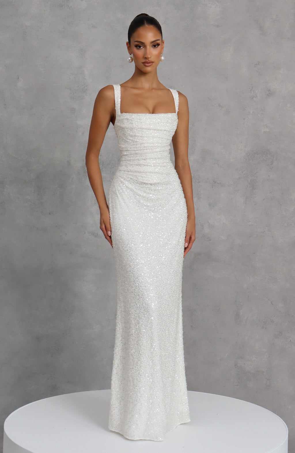 Vestido Carlota™ marfil con lentejuelas, foto 9