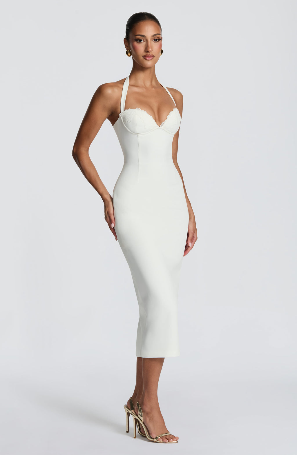Celia™ marfil: vestido midi para una graduación, foto 5