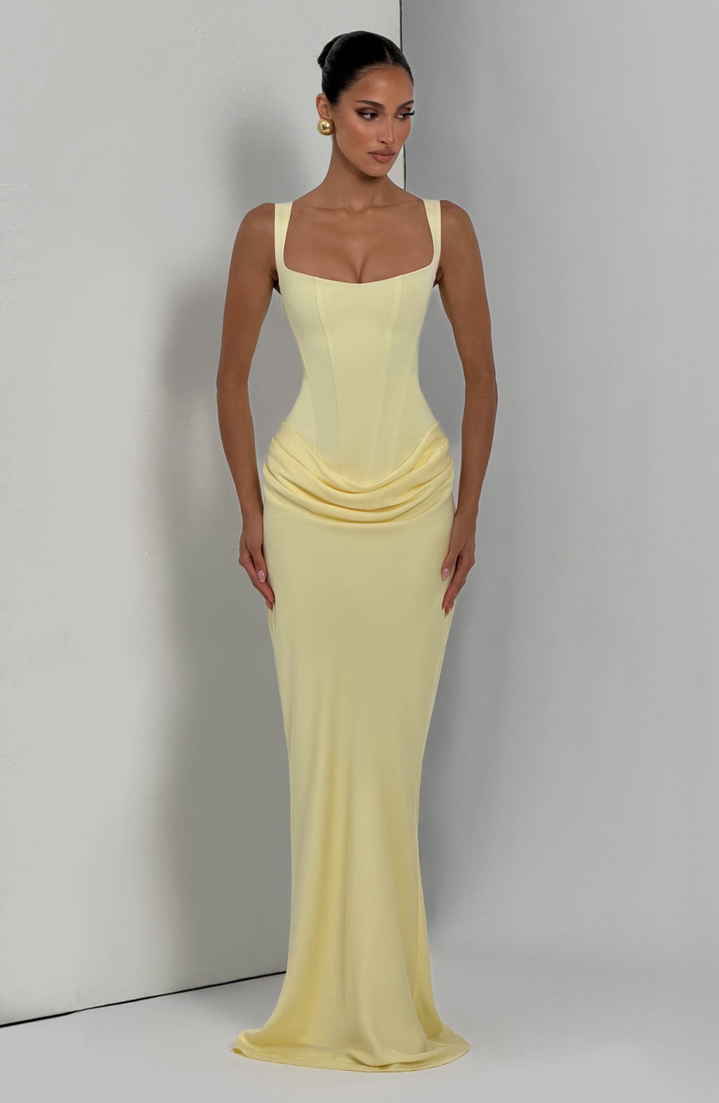 Cornelia™ amarillo limón: vestido largo para una boda de tarde, foto 5