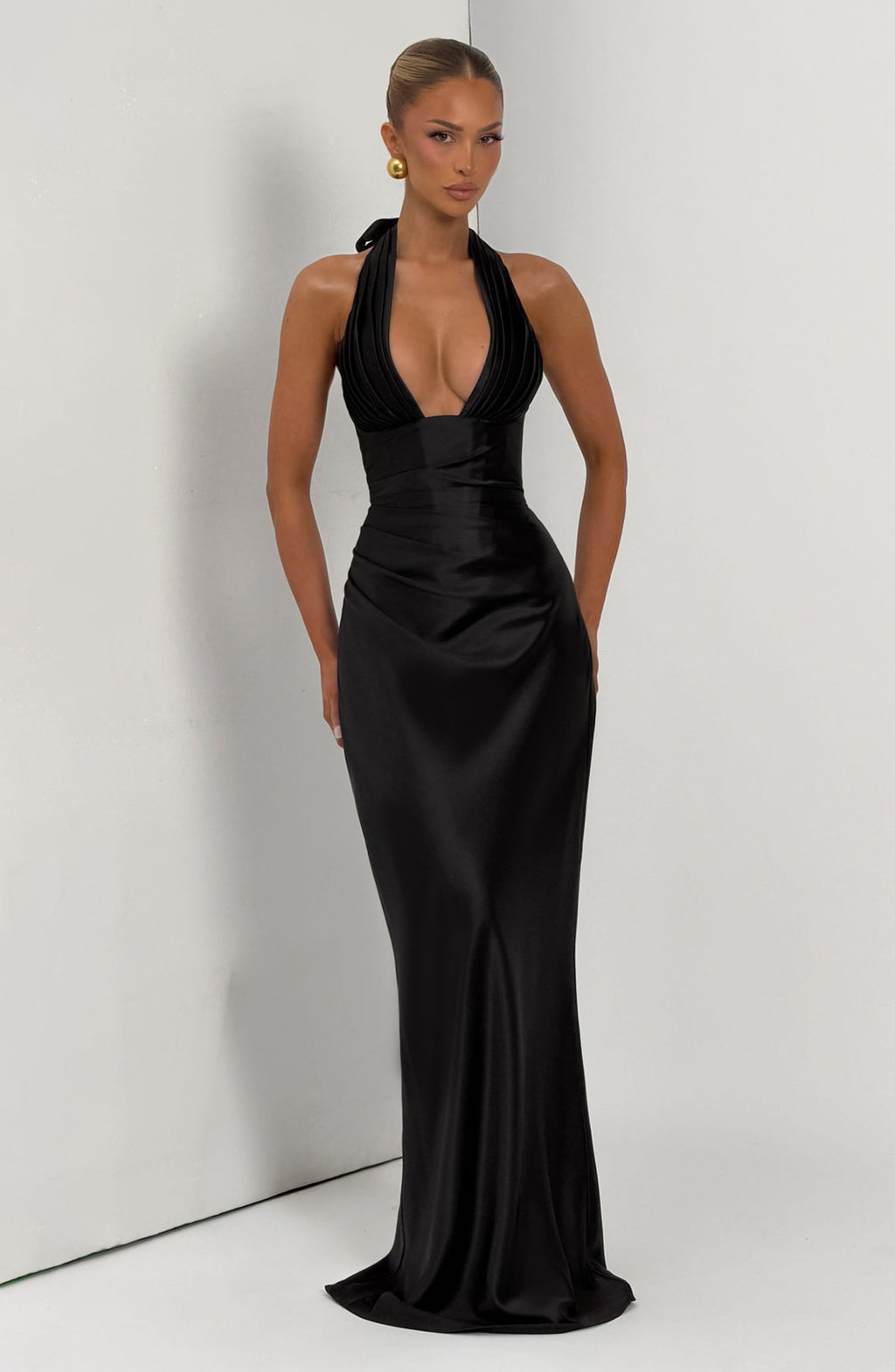 Elena™ negro: vestido largo para una cena de gala, foto 5