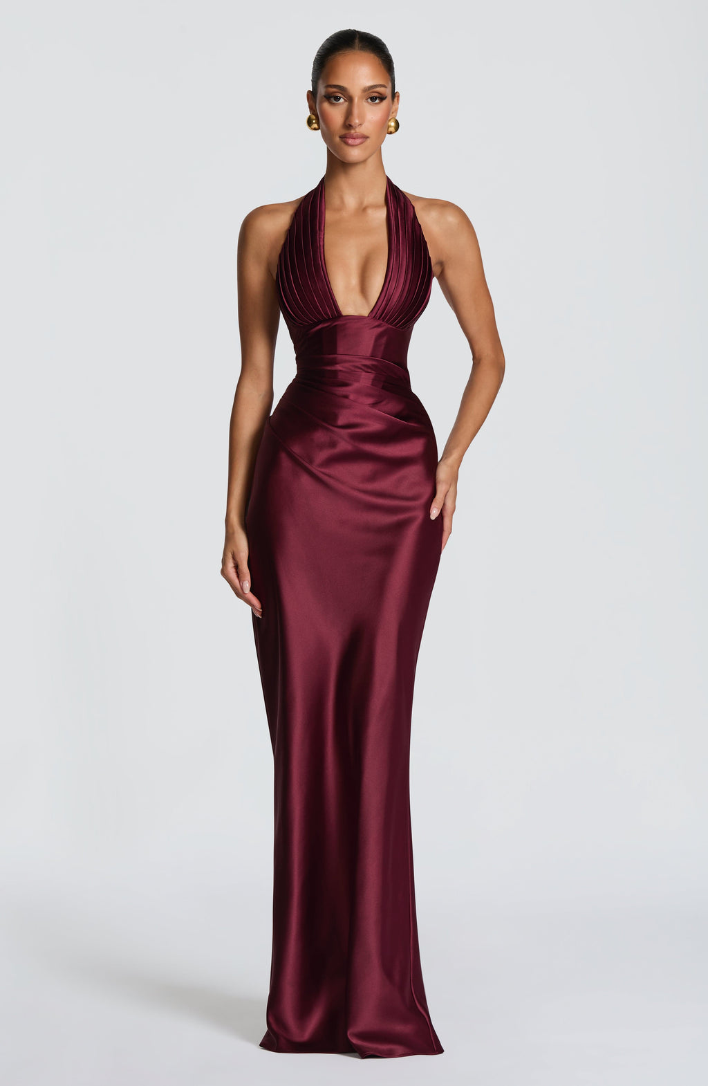 Elena™ cereza: vestido largo para una cena de gala, foto 5