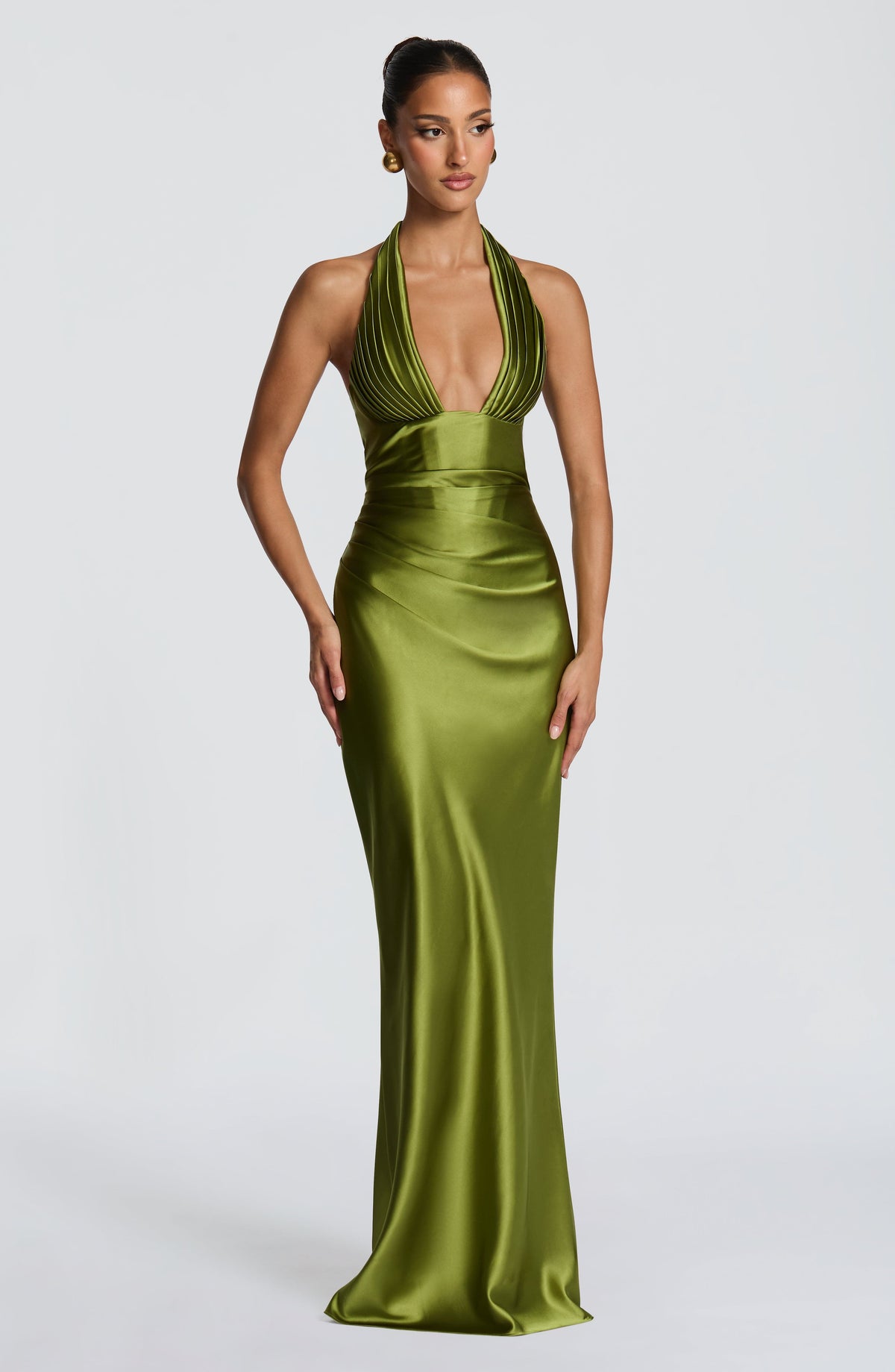Look para una boda de noche: vestido Elena™ en oliva, foto 6