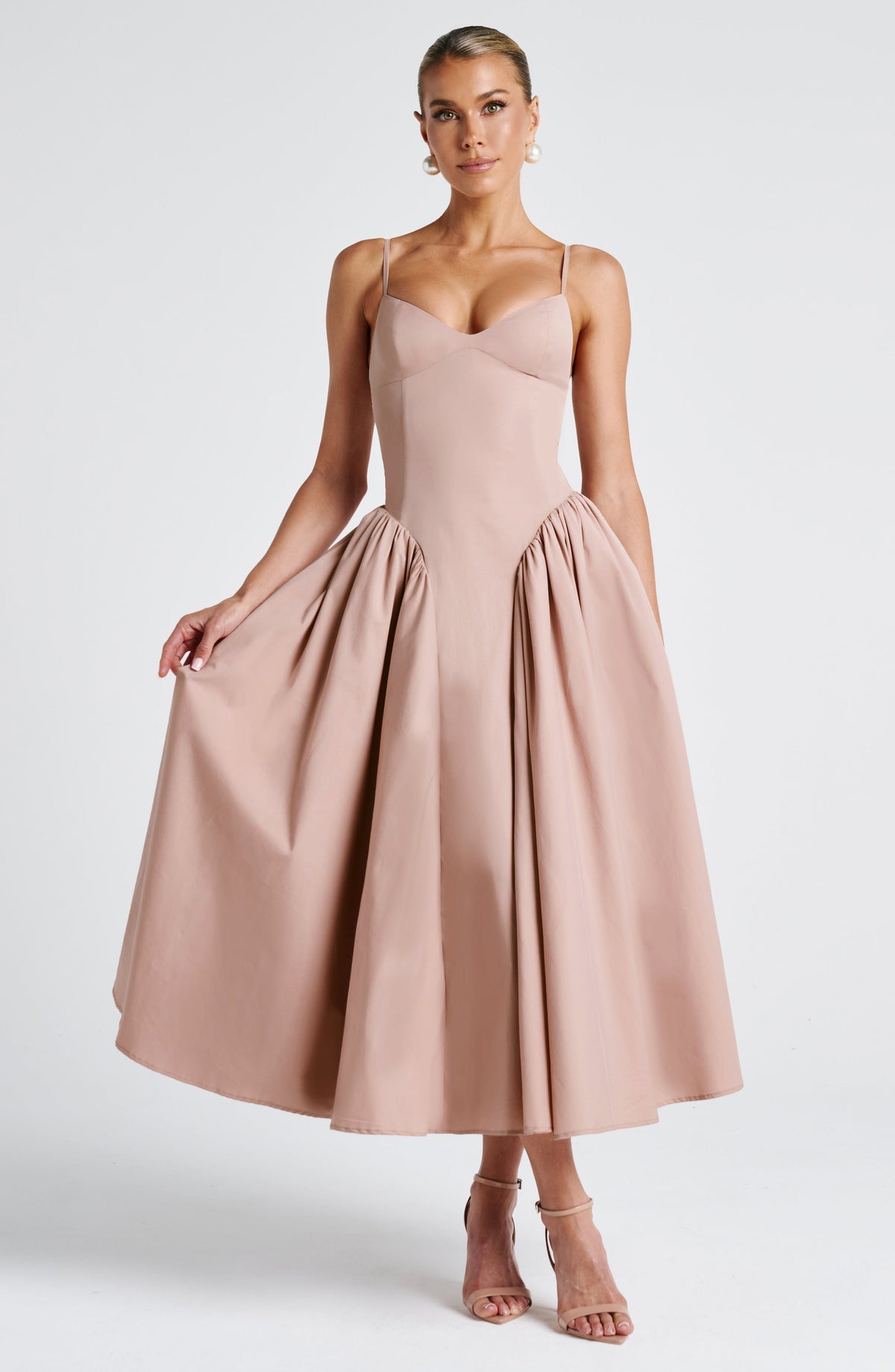 Vestido Emma™ tierra con corsé, foto 7