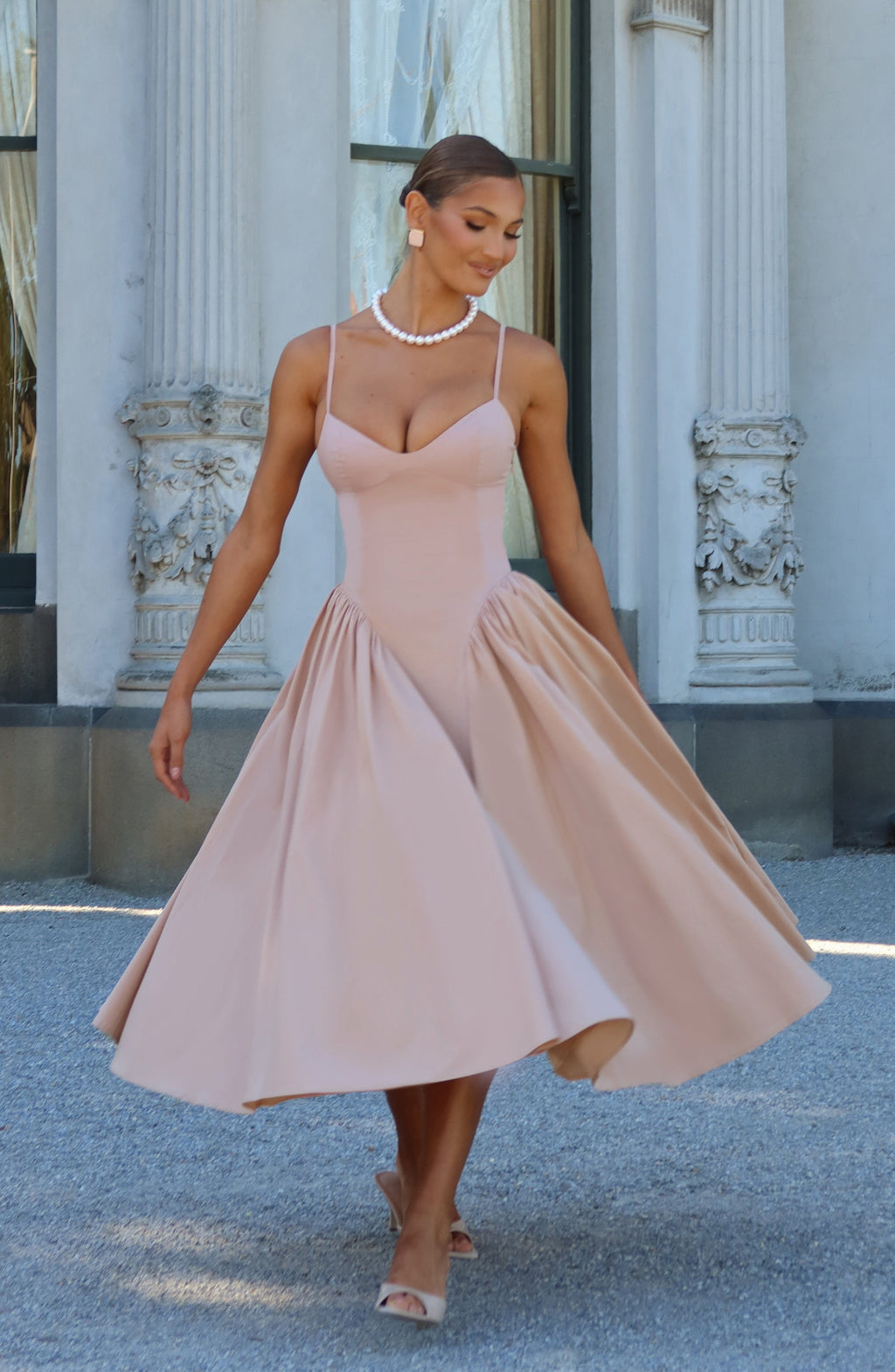 Vestido Emma™ tierra con corsé, foto 9