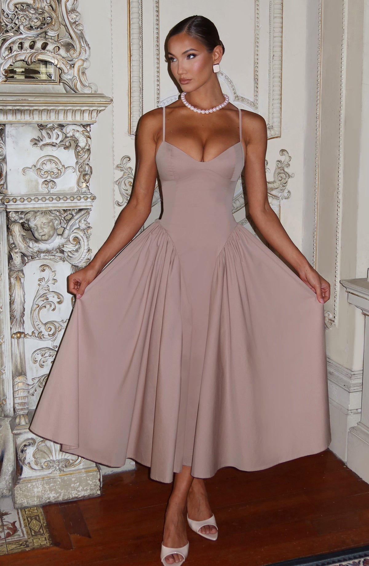 Vestido de evento Emma™ tierra con corsé, foto 4