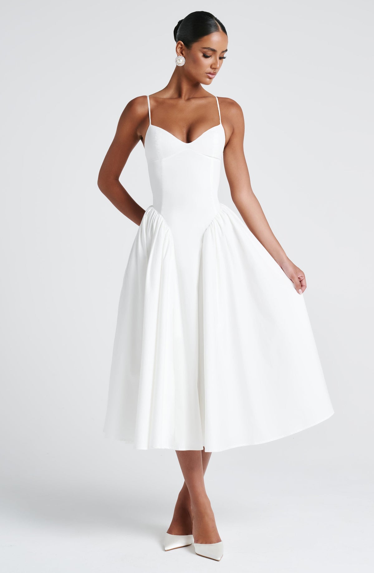 Vestido Emma™ marfil con corsé, foto 11
