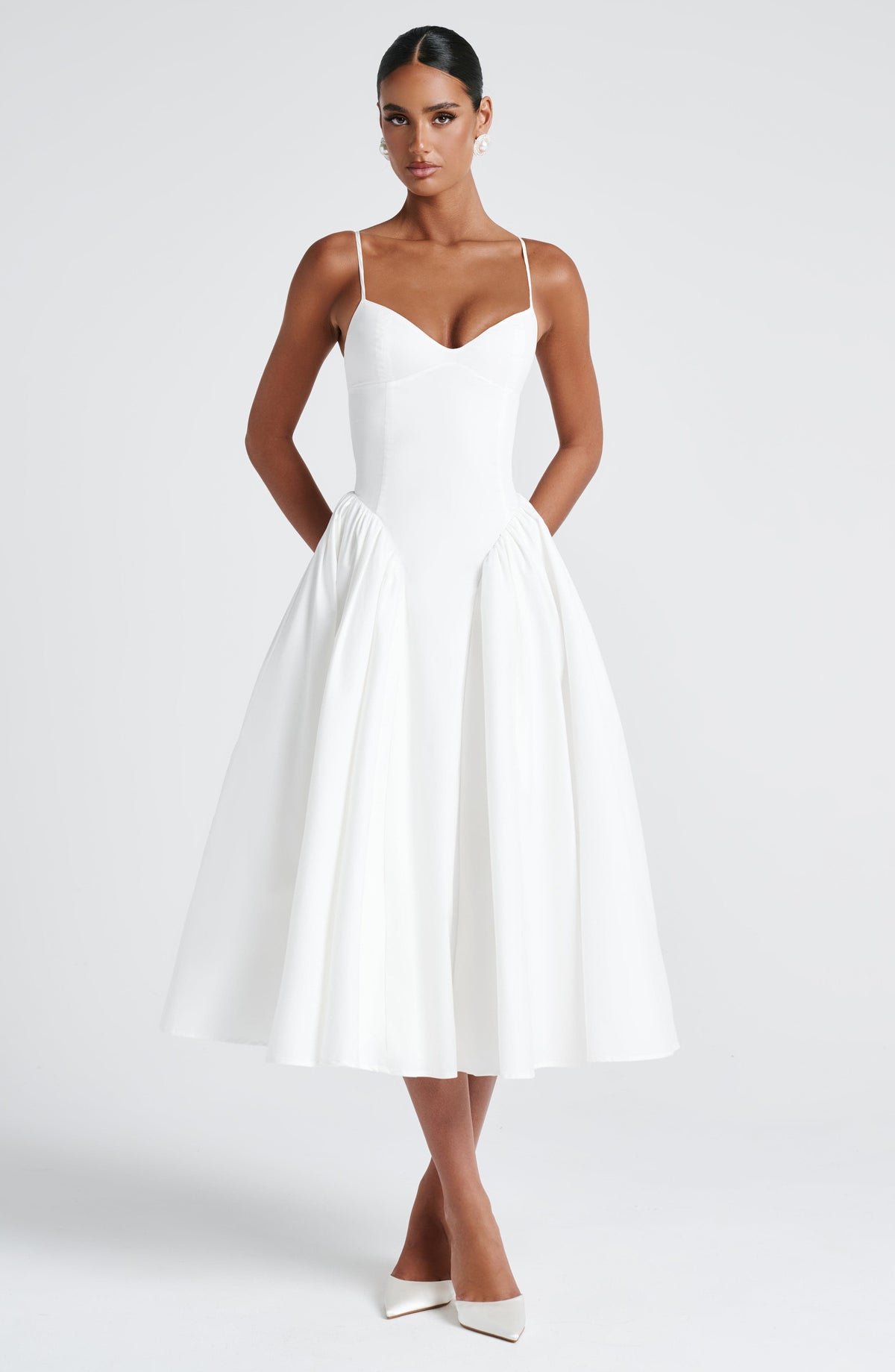 Vestido Emma™ marfil con corsé, foto 9